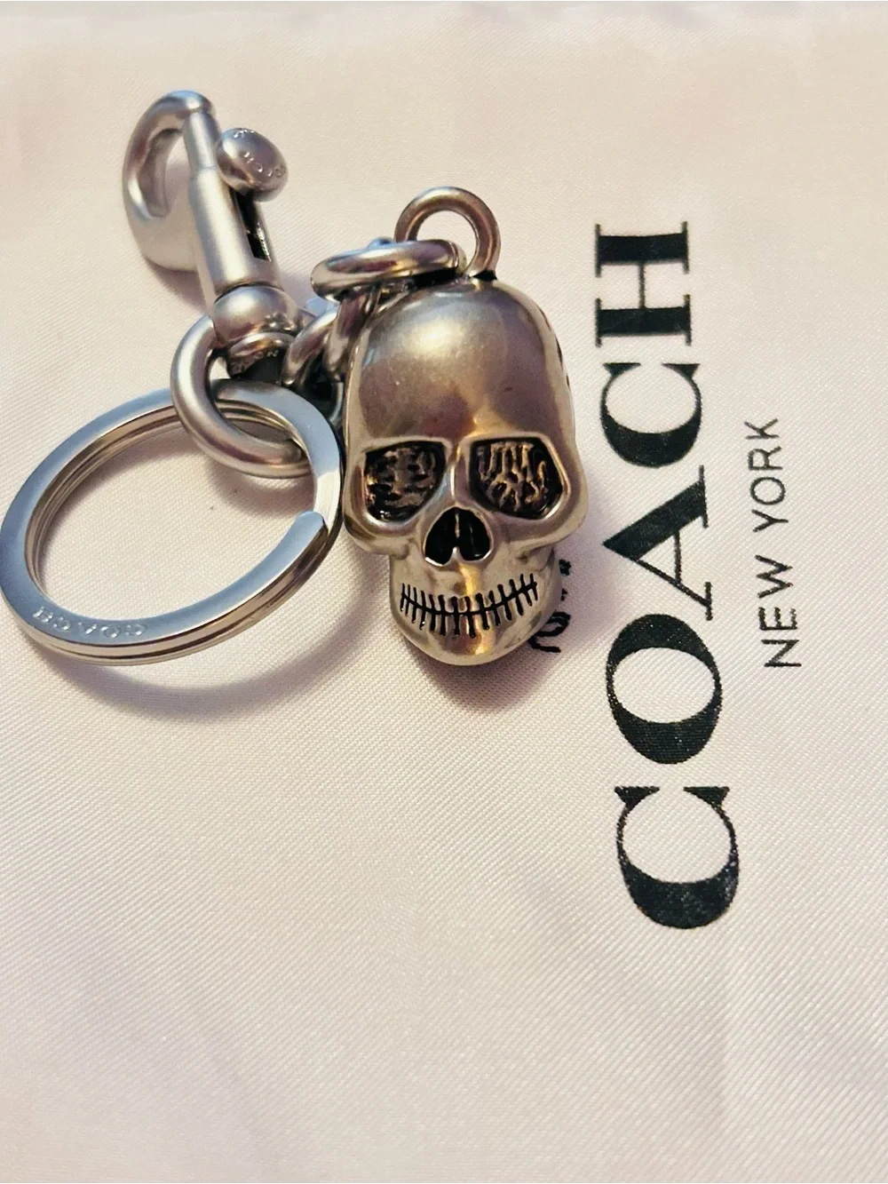 NWOT EXTREMELY RARE Coach Skull Bag Charm/ Keychain